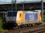 185 631-7, HTRS GmbH (HUSA Transportation Railway Services) am Bahnhof Hamburg-Harburg.
