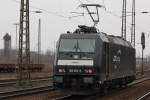 MRCE/CFL Cargo 185 567 am 23.3.13 als Tfzf in Duisburg-Bissingheim.