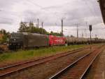 Am 17.05.2014 kam 185 545&185 584 mit einem Kesselzug durch Stendal und fuhr weiter in Richtung Magdeburg.