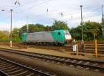 186 132-7  rangiert in Ruhland. Aufgenommen am 14.10.2014.