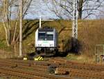 Am 23.11.2014 war die 185 681-4 von der SETG (Railpool) bei Borstel abgestellt .