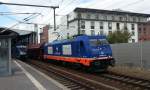 Raildox 185 419-9 mit Tads-y Wagen Richtung Weimer, am 25.04.2015 in Erfurt Hbf.