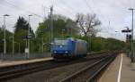 185 515-4  von Railtraxx  kommt aus Richtung Aachen-West,Laurensberg,Richterich und fährt durch Kohlscheid und fährt als Lokzug aus Aachen-West nach Herzogenrath  und fährt durch