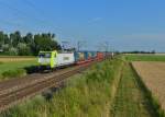 185 549 mit DGS 43920 am 23.07.2015 bei Plattling.