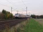 185 531-1 zu sehen am 14.10.15 mit dem Mars-Zug in Neu-Ulm.