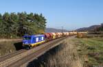 185 419 mit Güterzug am 31.10.2015 bei Kerschhofen.