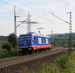 Glänzend wie neu kam mir am 08.08.2014 die Raildox 185 419-9 in Fahrtrichtung Norden zwischen Eichenberg und Friedland(HAN) vor die Linse. 