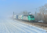 185 577 mit einer Rola am 21.01.2016 bei Langenisarhofen. 