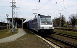 Am 09.04.2016 kamen die 482 022 und die 185 692-1 von der HSL Logistik (Railpool) aus Richtung Magdeburg nach Stendal und fuhr weiter in Richtung Salzwedel . 