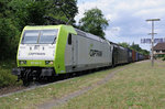 CapTrain 185 541-0 schleppt ES64 F4-104 @ Darmstadt Süd 12.07.16