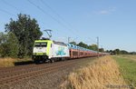 185 578-2 Captrain mit Autologistiker bei Woltorf am 30.08.2016