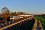 185 673 mit DGS 47160 am 07.12.2015 bei Langenisarhofen. 