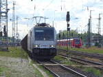 Am 23.07.2017 kam 186 262 mit einem Zug aus Richtung Wittenberge nach Stendal und fuhr weiter in Richtung Magdeburg.