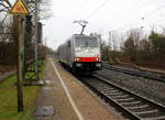 186 110-3 von Railpool  kommt aus Richtung Aachen-West,Laurensberg,Richterich und fährt als Lokzug aus Aachen-West nach Krefeld-Hbf und fährt durch Kohlscheid in Richtung