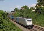 186 187-1 mit dem DGS 4185 (Bierset-Piacenza) bei Schallstadt 19.7.18