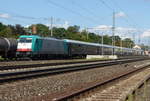 IGE 186 129-3 mit dem DPF 5941 von Toruń nach Stuttgart Hbf, am 04.09.2017 in Neudietendorf.