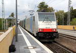 186 445-3 von Lineas/Railpool  kommt die Kohlscheider-Rampe hoch aus Richtung Mönchengladbach,Herzogenrath mit einem Coilzug aus Bochum(D) nach Kinkempois(B) und fährt durch Kohlscheid in Richtung Richterich,Laurensberg,Aachen-West. 
Aufgenommen vom Bahnsteig 2 in Kohlscheid. 
Bei Sonne und Wolken am Nachmittag vom 13.9.2018.