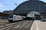 186 147-5 für HSL mit Kesselwagenzug. Aufgenommen im Hauptbahnhof Bremen am 11.05.2016.