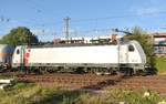 186 387-7 mit einem ERMAWA-Kesselwagenzug in Rheydt Hbf gen Aachen West am 1.7.2019