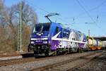 Rpool 186 423-0 unterwegs für RTB Cargo auf der Hamm-Osterfelder Strecke Fahrtrichtung West in Datteln am 03.03.2022