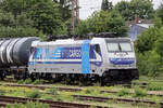 Rpool 186 426-3 in Diensten von RTB Cargo abgestellt in Gladbeck-West 16.7.2023