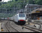 RailPool - Lok 186 499 + 475 417 mit Güterzug unterwegs in Ostermundigen am 01.07.2023