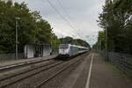 S-Bahn-Verstärkerzug der TRI anlässlich der Veranstaltung  Dortmund Olé  am Haltepunkt Westerfilde (05.08.2023)