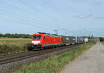 Hochfelden - 4. Oktober 2003 : E 186 322 mit dem Kombi 42370 von Hausbergen nach Sucy Bonneuil.