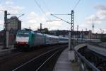 186 241-6 mit dem BWE bei der Einfahrt in Berlin Hbf am 20.07.09