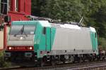 Die an CFL Cargo vermietete 186 247 am 30.6.11 in Ratingen-Lintorf.