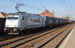 186 183-0 mit Containerzug in Fahrtrichtung Osten.