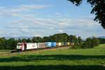 185 664 + 186 281 mit einem Lomo-KLV nach MOR am 15.06.2011 bei Hilperting.