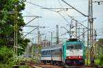 186 126 mit einer RB von Katowice nach Zwardoń bei der Ausfahrt aus Katowice Ligota (29.05.2013)  