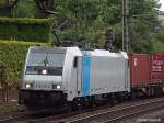 E 186 141-8 fuhr mit einen intermodal am 03.09.13 durch hh-harburg