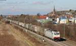 186 906-4 mit einem KV Zug bei Teningen 20.2.14