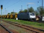 Am 03.05.2014 kam 186 141 mit einem Saudi Railwayszug aus Richtung Magdeburg nach Stendal und fuhr weiter in Richtung Salzwedel.