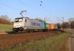 186 289-5 für Metrans mit Containerzug in Fahrtrichtung Süden.