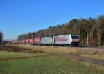 186 283 + 186 28x mit DGS 43139 am 14.12.2013 bei Eglharting. 