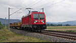 Gemischter Gz mit 187 181-3 unterwegs bei Etzelbach (Uhlstädt-Kirchhasel) Richtung Jena.

🧰 DB Cargo
🚩 Bahnstrecke Großheringen–Saalfeld (Saaletalbahn | KBS 560)
🕓 20.8.2021 | 10:34 Uhr