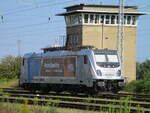 Für HSL fährt die 187 313 die,am 14.August 2022 in Rostock Seehafen stand.