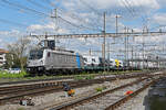 Lok 187 007-0 durchfährt am 27.04.2023 den Bahnhof Pratteln.