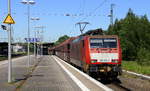 189 033-4 DB kommt als Umleiter mit einem Kohlenleerzug aus Duisburg(D) nach Rotterdam(NL) und fährt in Viersen ein.