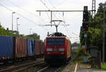 Ein Nachschuss von der 189 008-6 DB kamm als Lokzug aus Oberhausen-West nach Duisburg-Rheinhausen-Ost. 
Aufgenommen vom Bahnsteig in Duisburg-Rheinhausen-Ost. 
Bei Sommerwetter am 27.7.2017. 