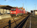 Am 30.10.2017 kam 189 015 mit einem Containerzug aus Richtung Berlin nach Stendal und fuhr weiter in Richtung Hannover.