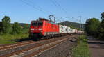 Containerzug mit der 189 013 bei Sebuzin auf den Weg nach Deutschland. Aufgenommen am 02.06.19