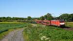 DB Cargo 189 066 mit leerem Autotransportzug in Richtung Osnabrück (Vehrte, 31.05.2021).