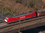 Eine blitzsaubere 189er zieht einen Gterzug von Oberhausen Osterfeld kommend in Richtung Oberhausen Hauptbahnhof.