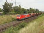 189 046-6 fhrt mit einem Ganzzug Schttgutwagen in Richtung Braunschweig.