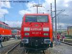 189 087 steht am 27.08.2005 im DB Werk Erfurt.