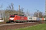 189 046 am 10.04.2010 in Wesel bei der Fahrt Richtung Oberhausen